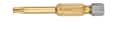 Бита TIN для винтов Torx, удлиненная, T 30 x 50 мм WITTE 29618